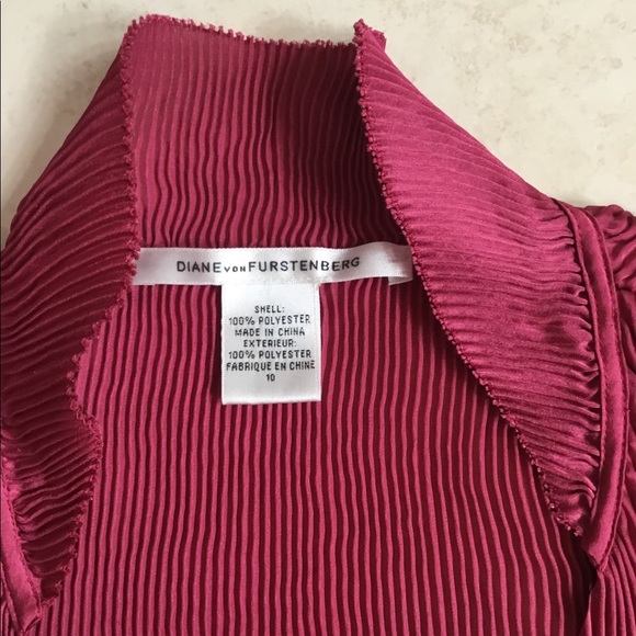 Unique and rare DVF pink wrap shirt - Picture 5 of 5